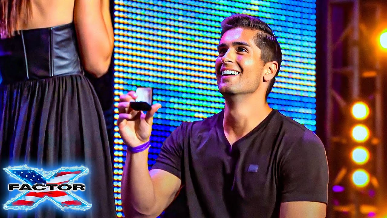 David and Lauren's Near-Perfect Proposal - THE X FACTOR USA 2013