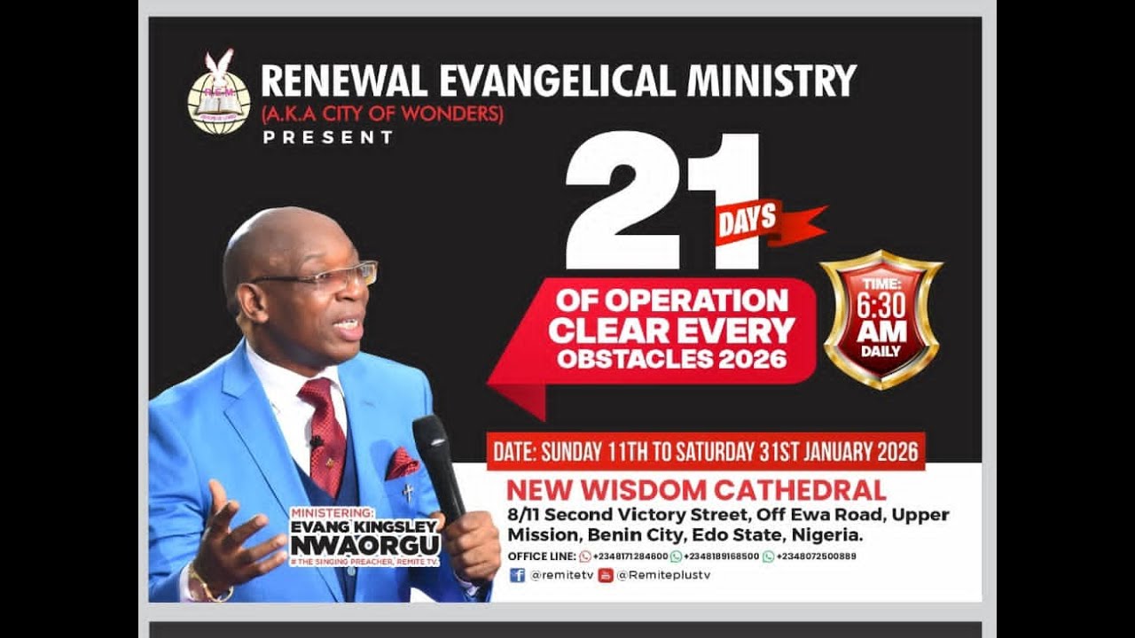 21 DAYS FASTING  ||DAY 20 || WITH EVANG: KINGSLEY NWAORGU || 30|1|2025