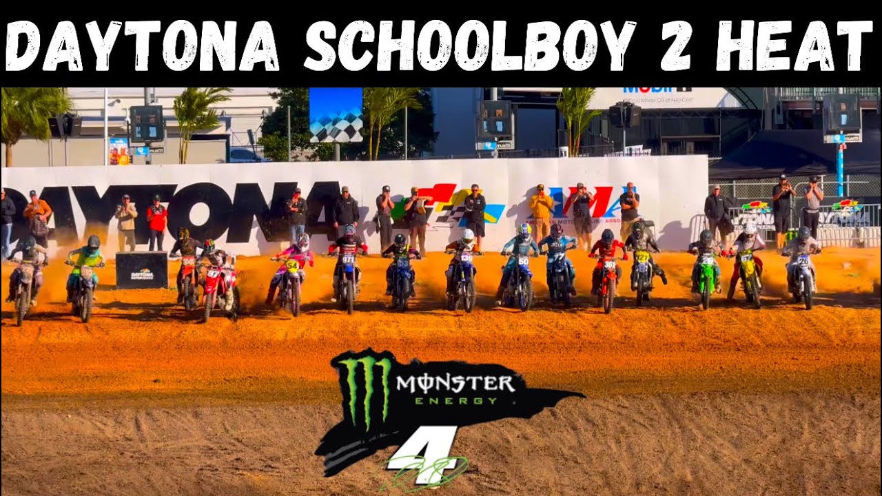 Ricky Carmichael Amateur Supercross Schoolboy 2 Heat Race at Daytona