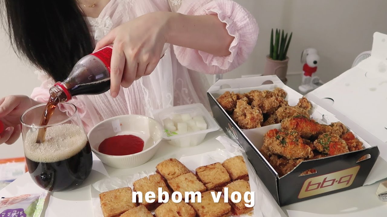 ENG) vlog, самообслуживание ежедневно, есть вкусную еду после работы, барбекю, жаркое, менбоша