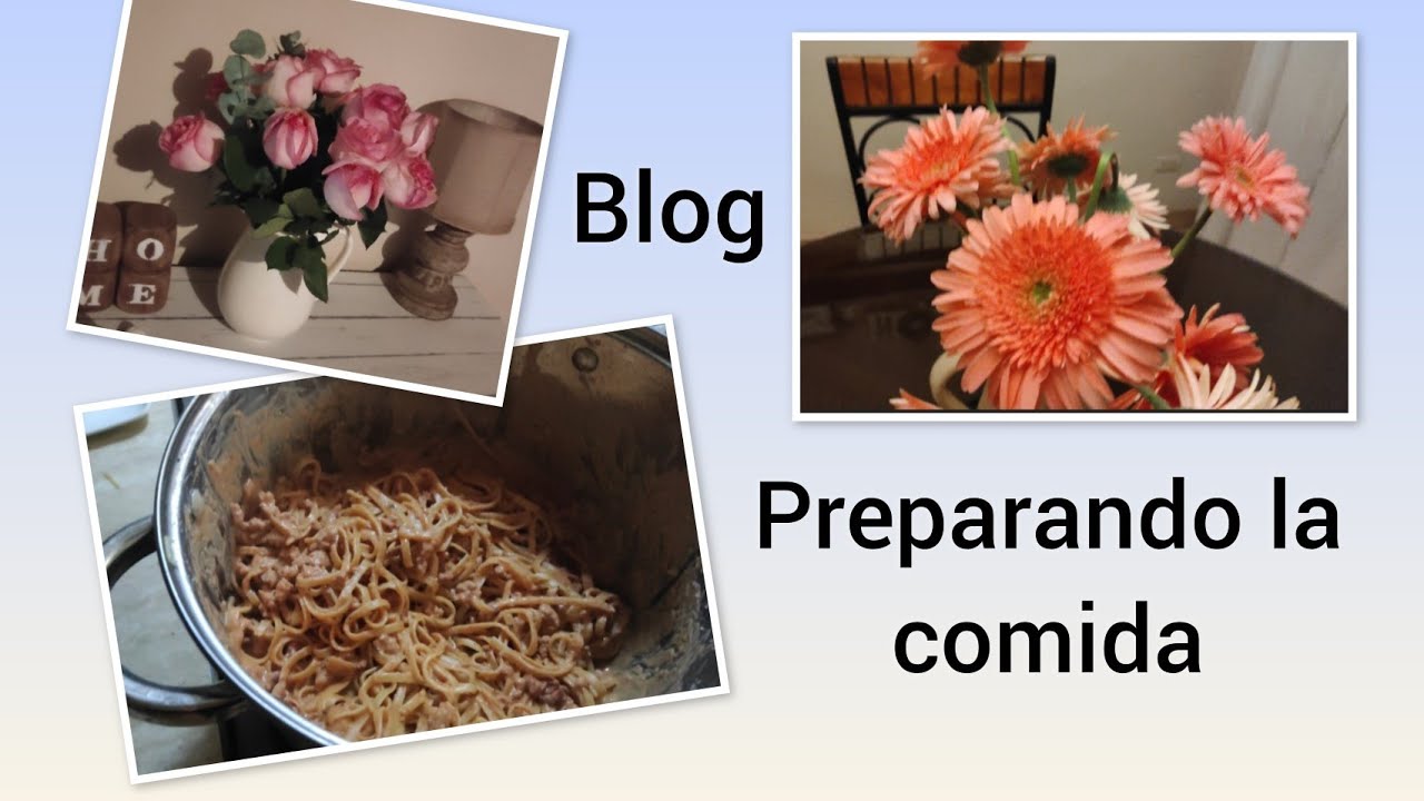 Un día conmigo: Cocinamos espagueti  ✨ me regalaron unas  bonitas flores por mi cumpleaños 