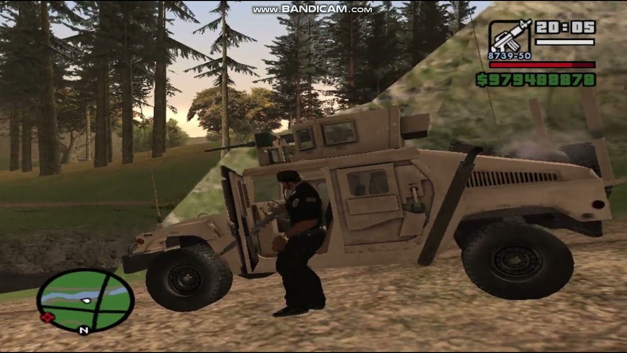Grand Thef Auto San Andreas  Humvee H3 M988  Police Federal