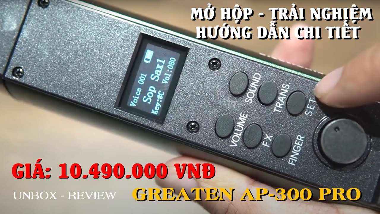 GREATEN AP 300 PRO - REVIEW - MỞ HỘP - Hướng dẫn chi tiết sử dụng Sáo Điện Tử GREATEN AP 300 PRO