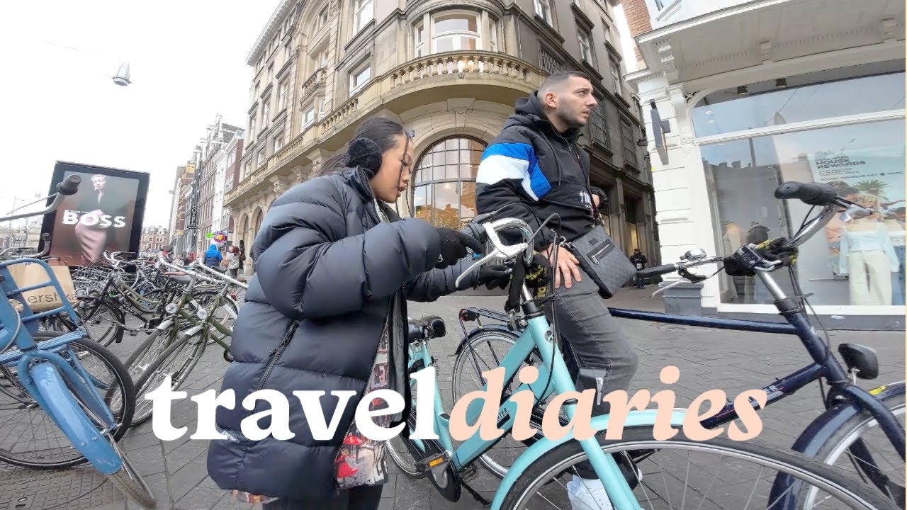 24 hours in Amsterdam 🇳🇱 | Trying dutch foods, riding bicycles around the city, just relaxing!