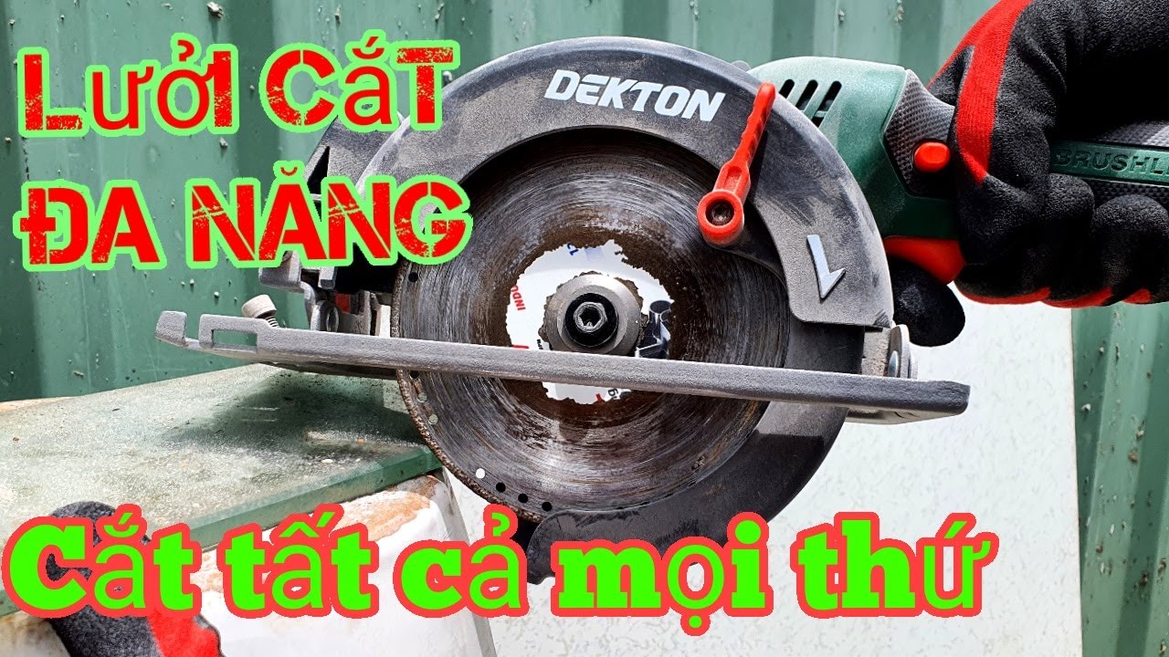 Lưỡi cắt đa năng kèm máy cắt DEKTOK M21-CS05BL cắt tất cả mọi thứ |Kĩ thuật máy xây dựng Hồng Nhiên