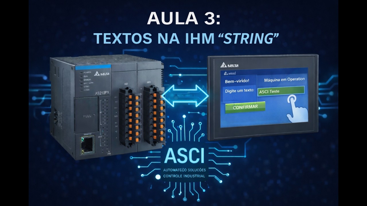 Textos na IHM DOP107, como trabalhar com string.