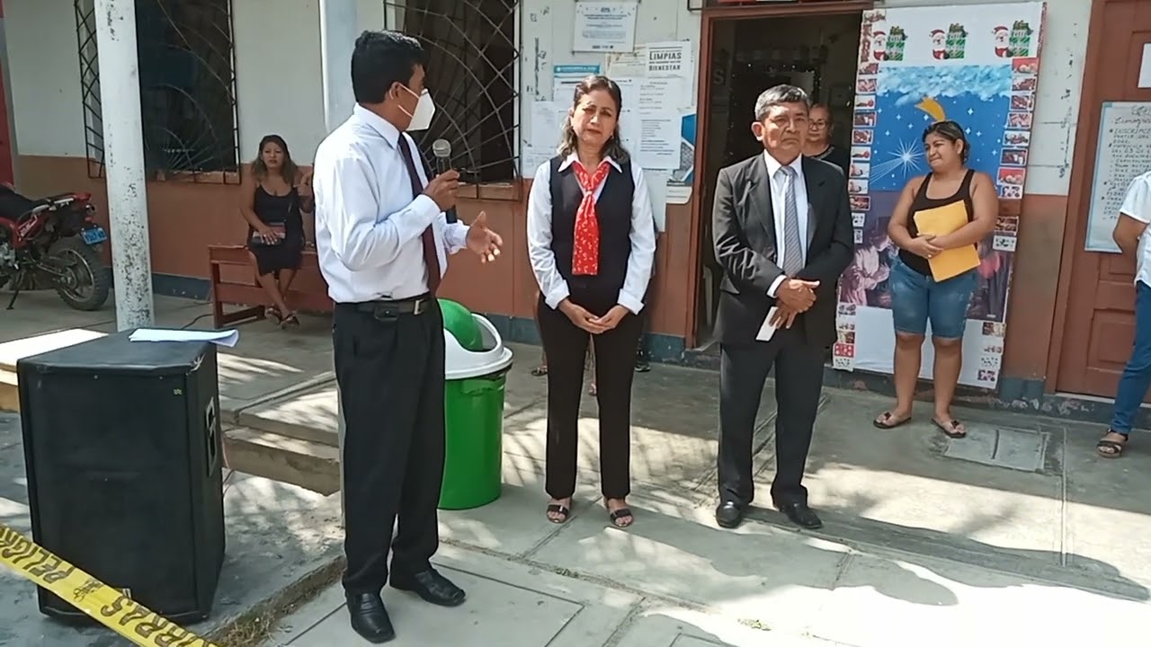 PALABRAS DEL DIRECTOR DE LA IE 02 RC EN CLAUSURA DE AÑO ESCOLAR DEL 2022