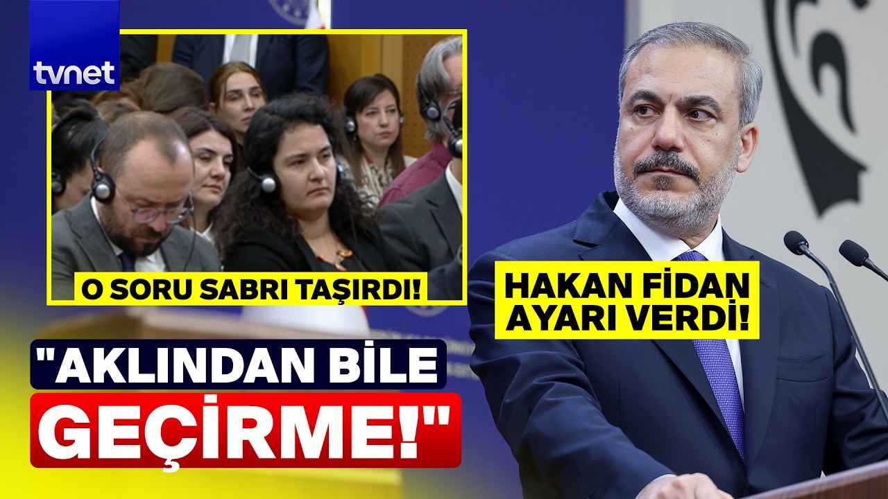 Hakan Fidan'dan Alman gazeteciye tokat gibi cevap!