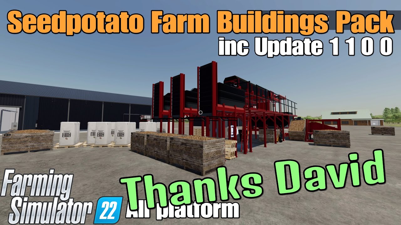 Seedpotato Farm Buildings Pack / FS22 mod test for all platforms/ SEE NOTE below