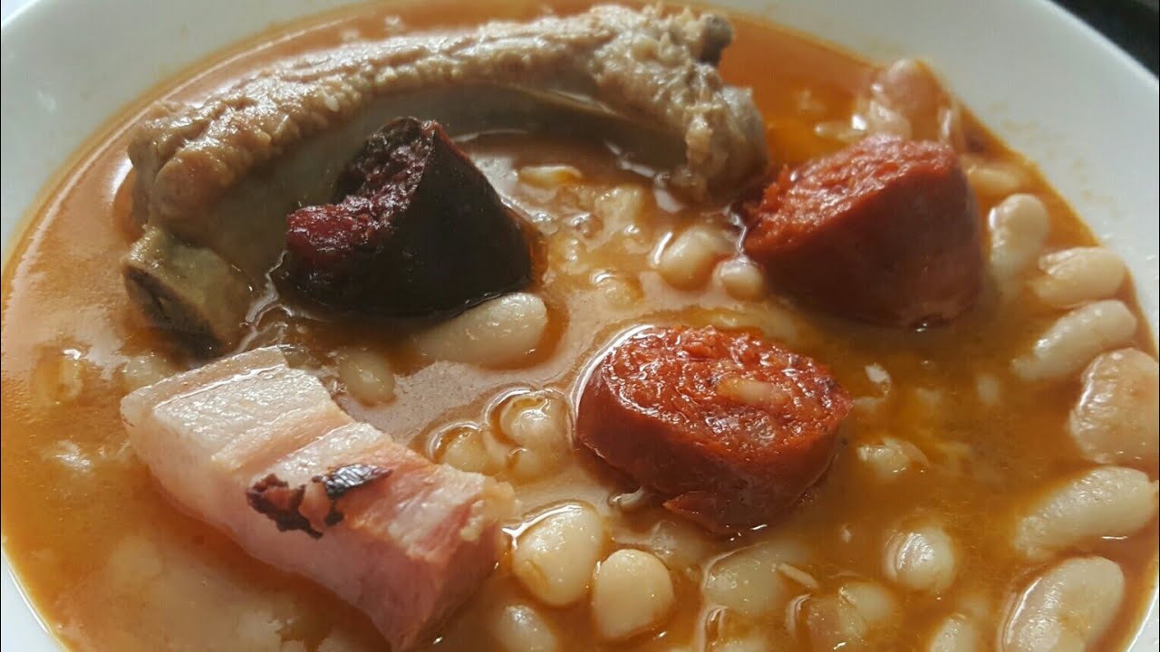 Potaje expres con judias y costilla en olla GM G