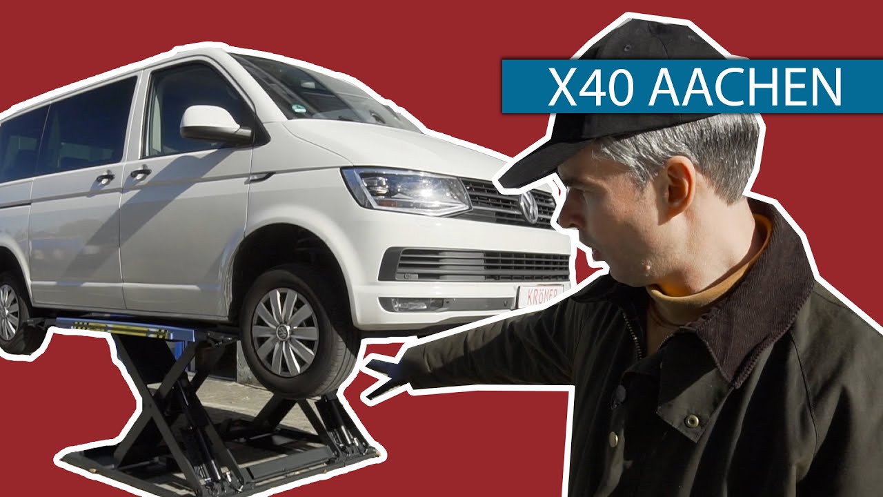 Aufbau der Scherenhebebühne X40 "Aachen"