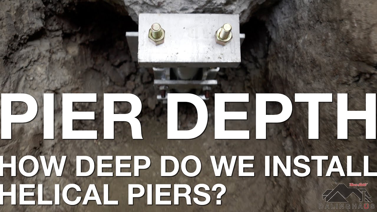 How Deep Do We Install Helical Piers During A Foundation Repair