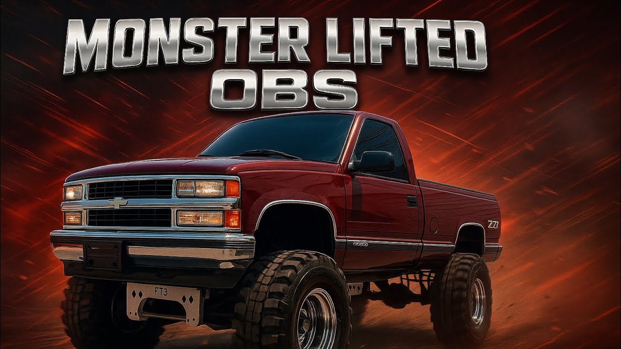 1997 Obs chevy big FTS lift and 39” boggers 14 wide wheels very solid original monster sized truck