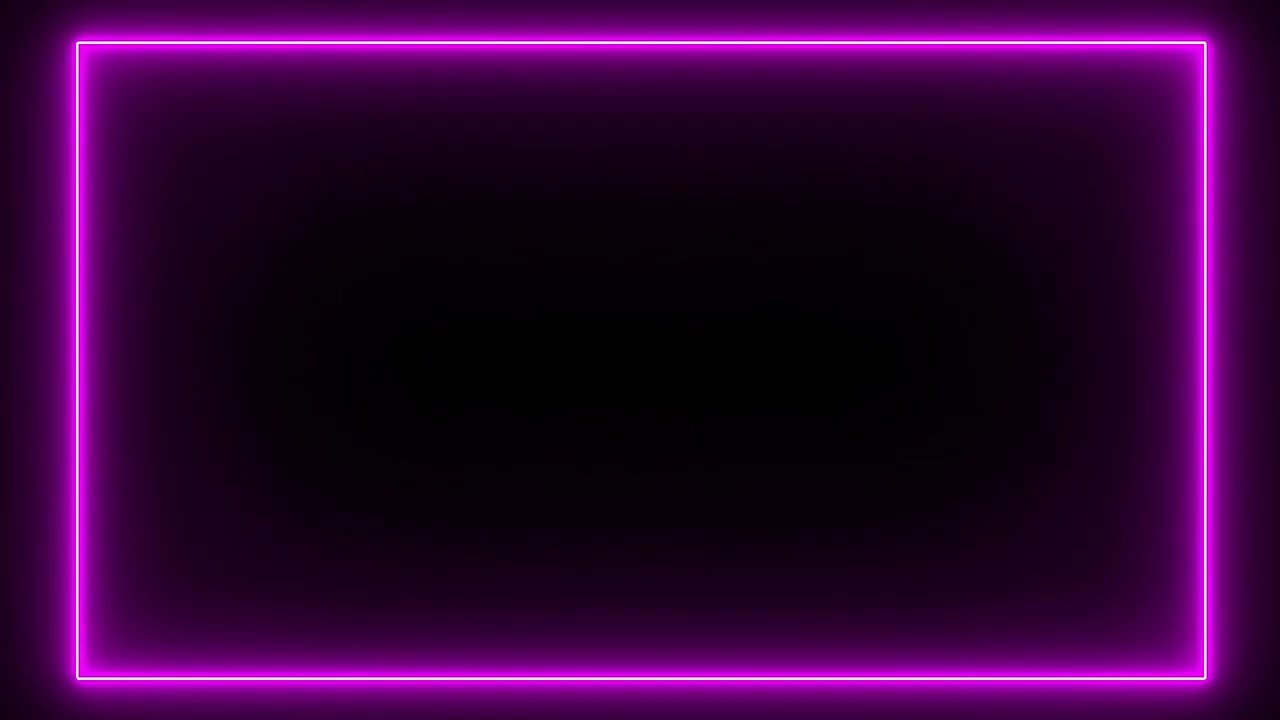 Flashing Lights Pink Neon Rectangle Frame Animated Background Seamless Loop