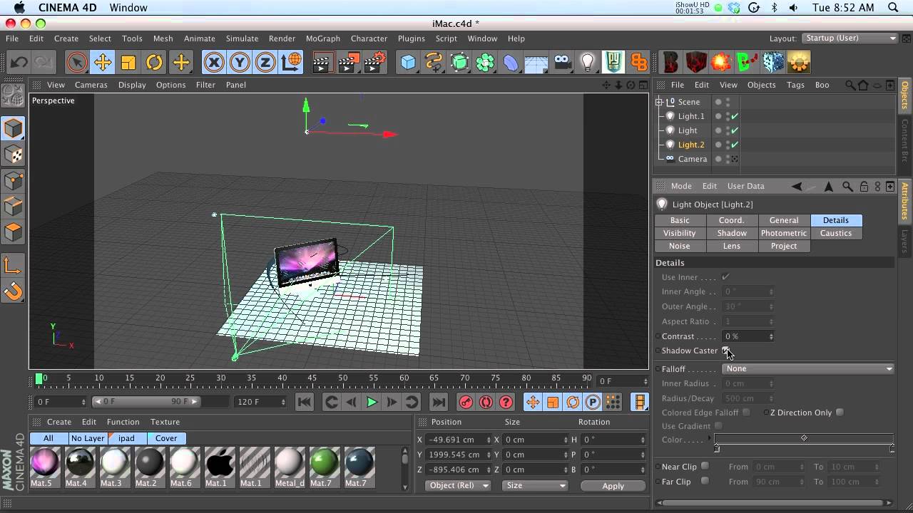 Shadow Casting Lights: A lighting tip for Cinema 4D