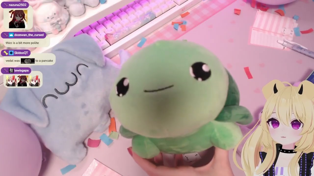 Cerber Shows Off her Vedal And Neuro Plushie