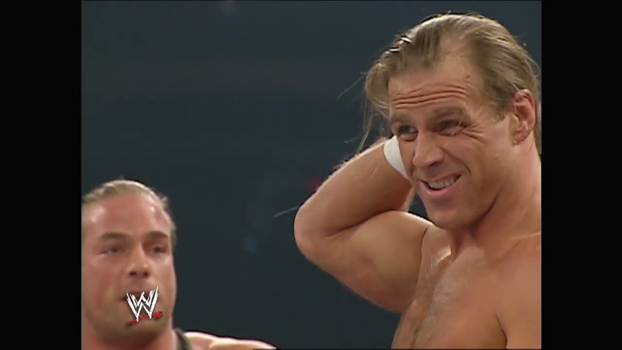 WWE Raw 12/15/2003 - Shawn Michaels & Rob Van Dam vs. Evolution (Part 1)
