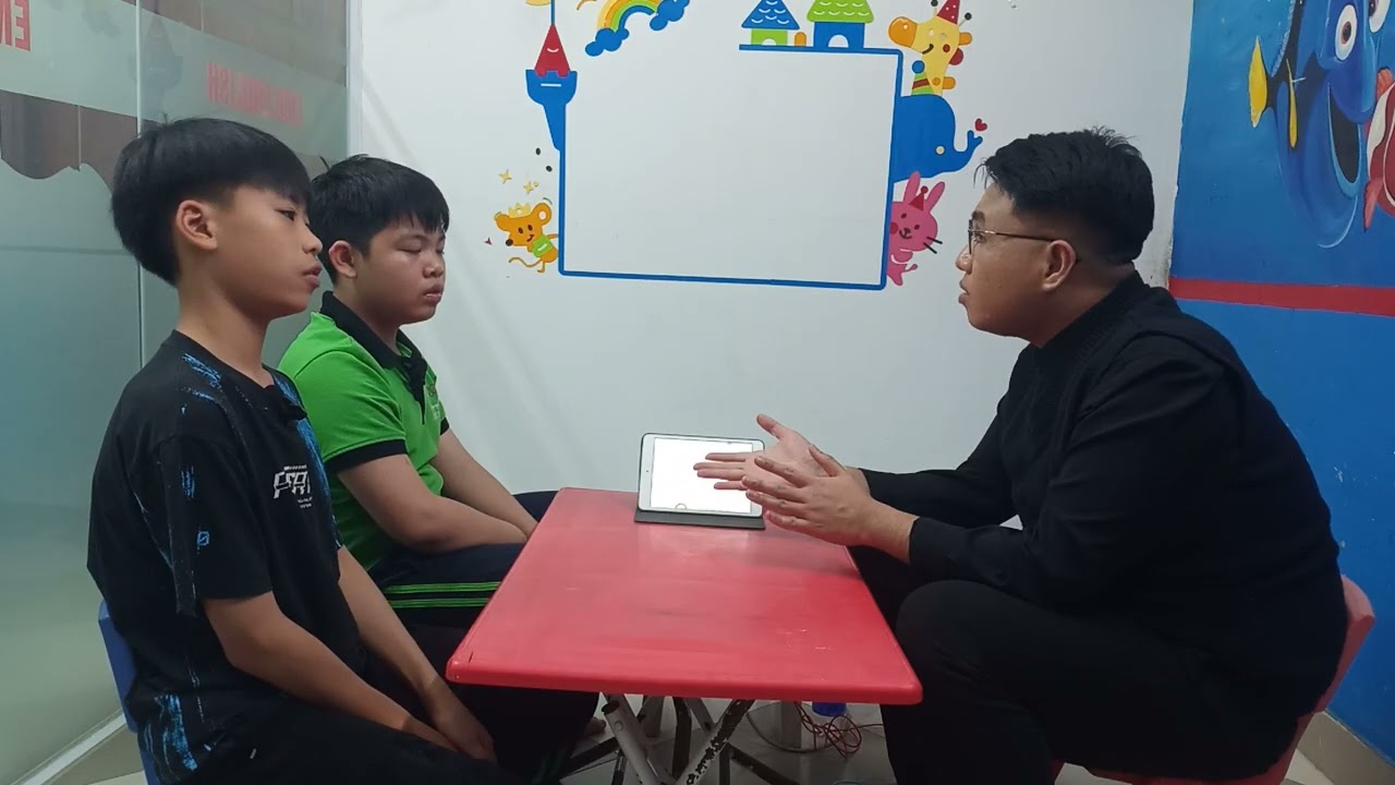 Minh Trí, Tuấn Khôi-8B-Test 4  - Test speaking - Hệ thống Anh ngữ Nemo - Tiếng Anh trẻ em 4-15 tuổi.