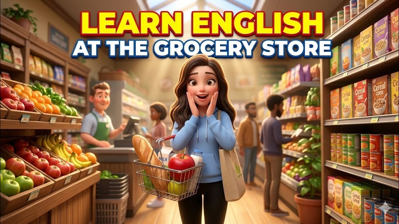 Learn English at the Grocery Store | Simple English Conversation #learningenglish 