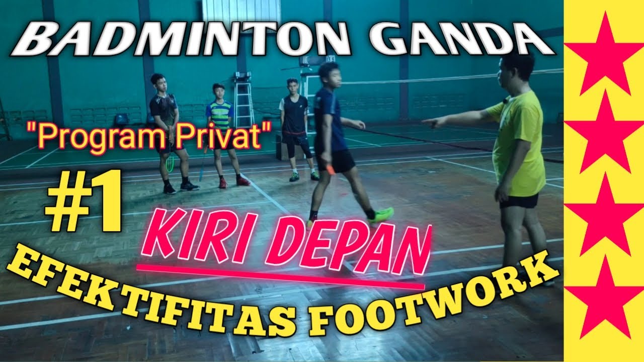 EFEKTIFITAS FOOTWORK GANDA BADMINTON Saat Posisi Bertahan (Jilid-1)