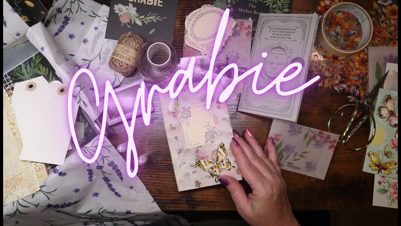 November Grabie Scrapbooking Club Unboxing ~ Grabbie Subscription UNBOX & Play