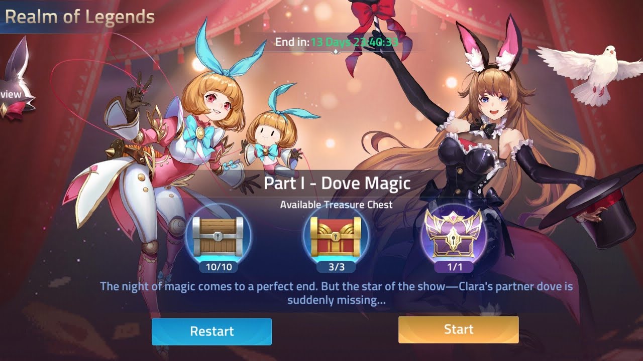 Part 1 - Dove Magic (Realm of Legends Chapter) MLA Walkthrough