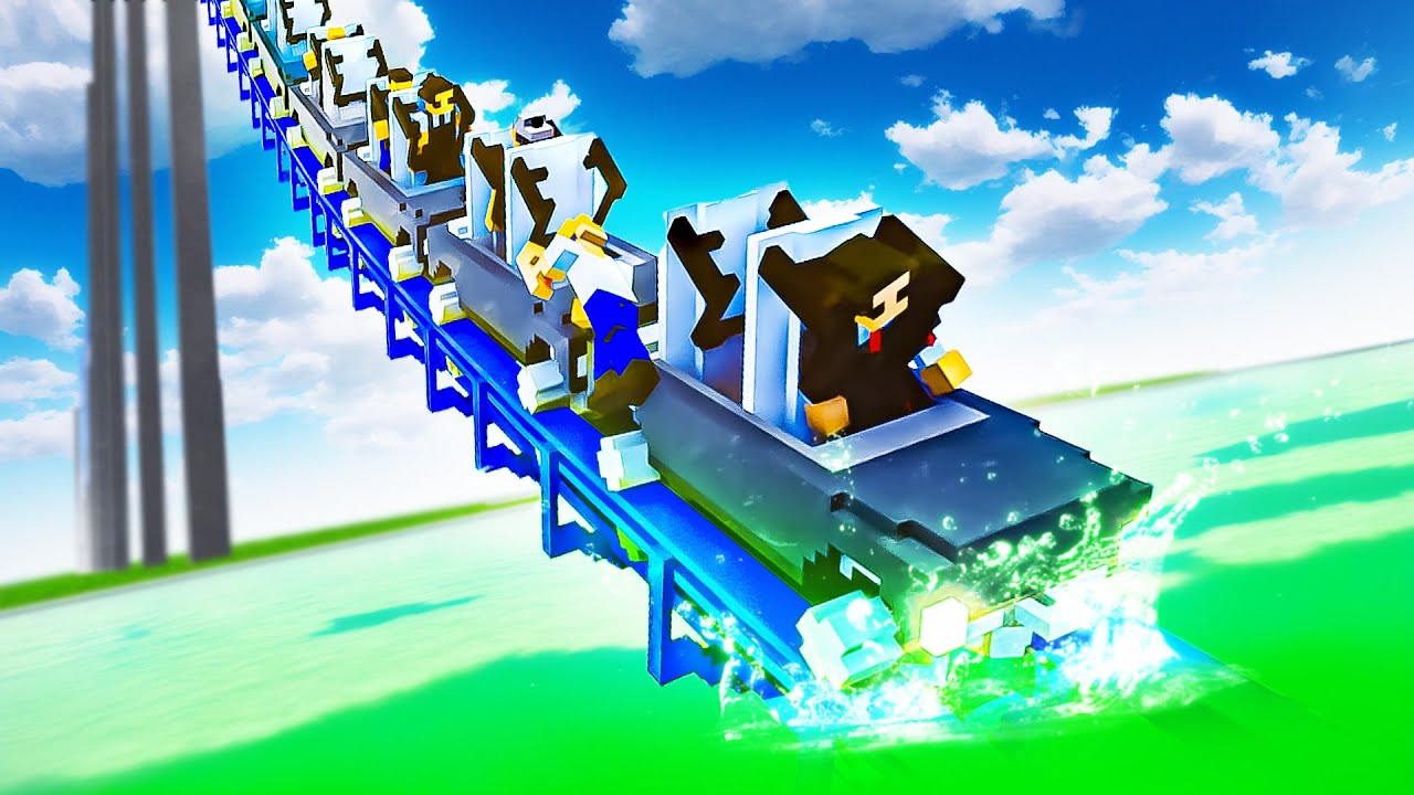 ROLLER COASTER CRASHES Into A POOL OF ACID - Teardown Mods
