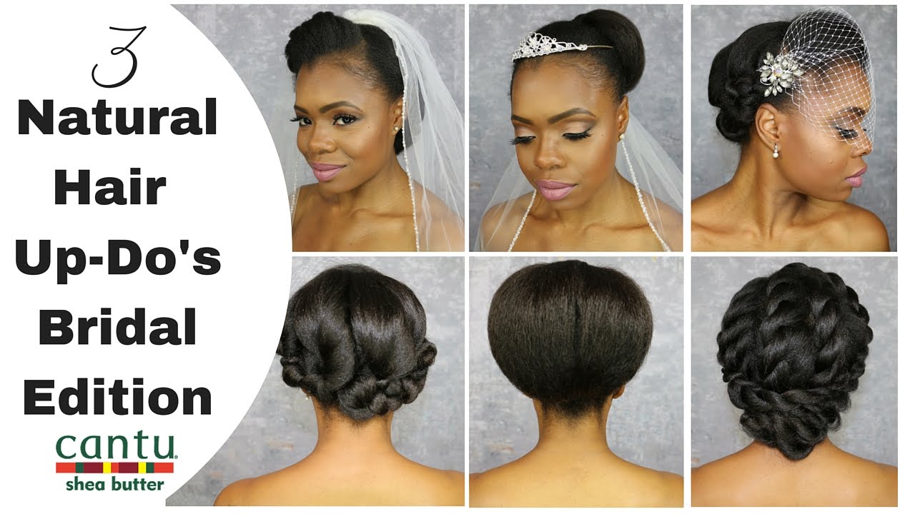 3 Natural Hair Up-do's with Cantu Beauty | Bridal Edition