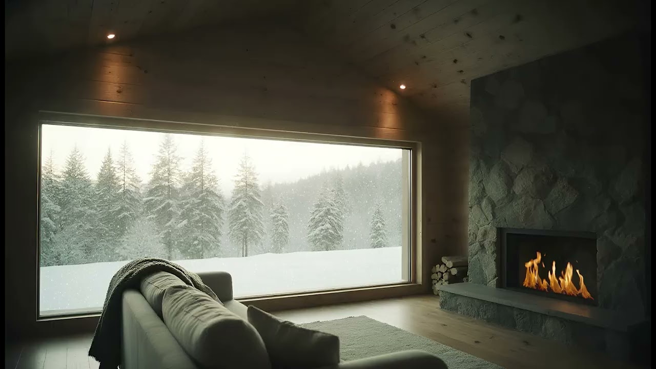 Coziness & Concentration | Rainy Winter Night Ambience for Reading and Study