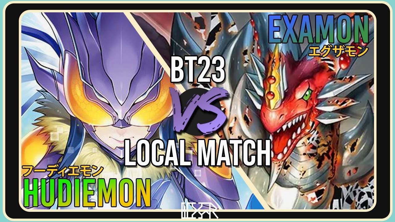 Hudiemon kontra Examon [Mecz lokalny Digimon TCG BT23] Komentarz do meczu