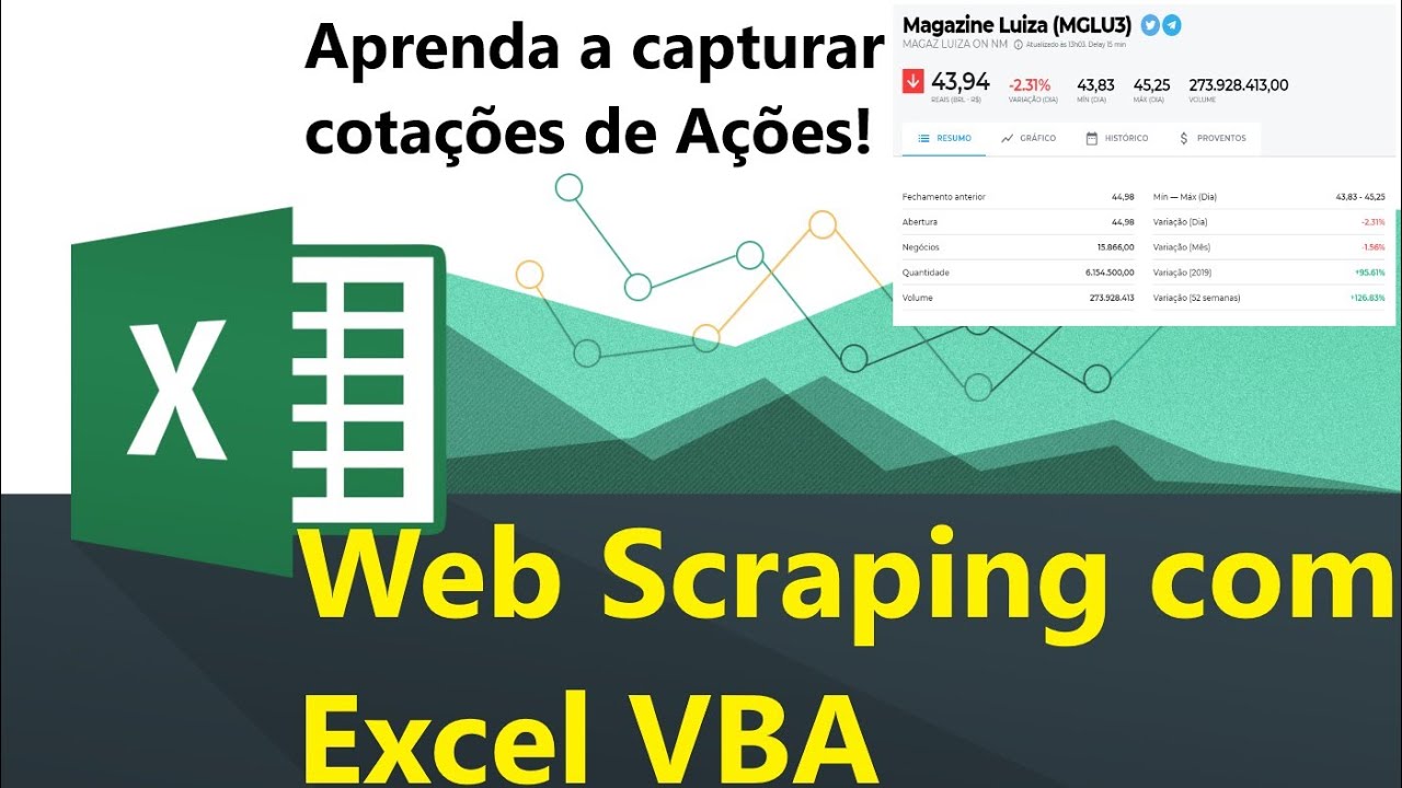Web Scraping Excel VBA + Internet Explorer - Capturando Informações da Web/Internet com Excel
