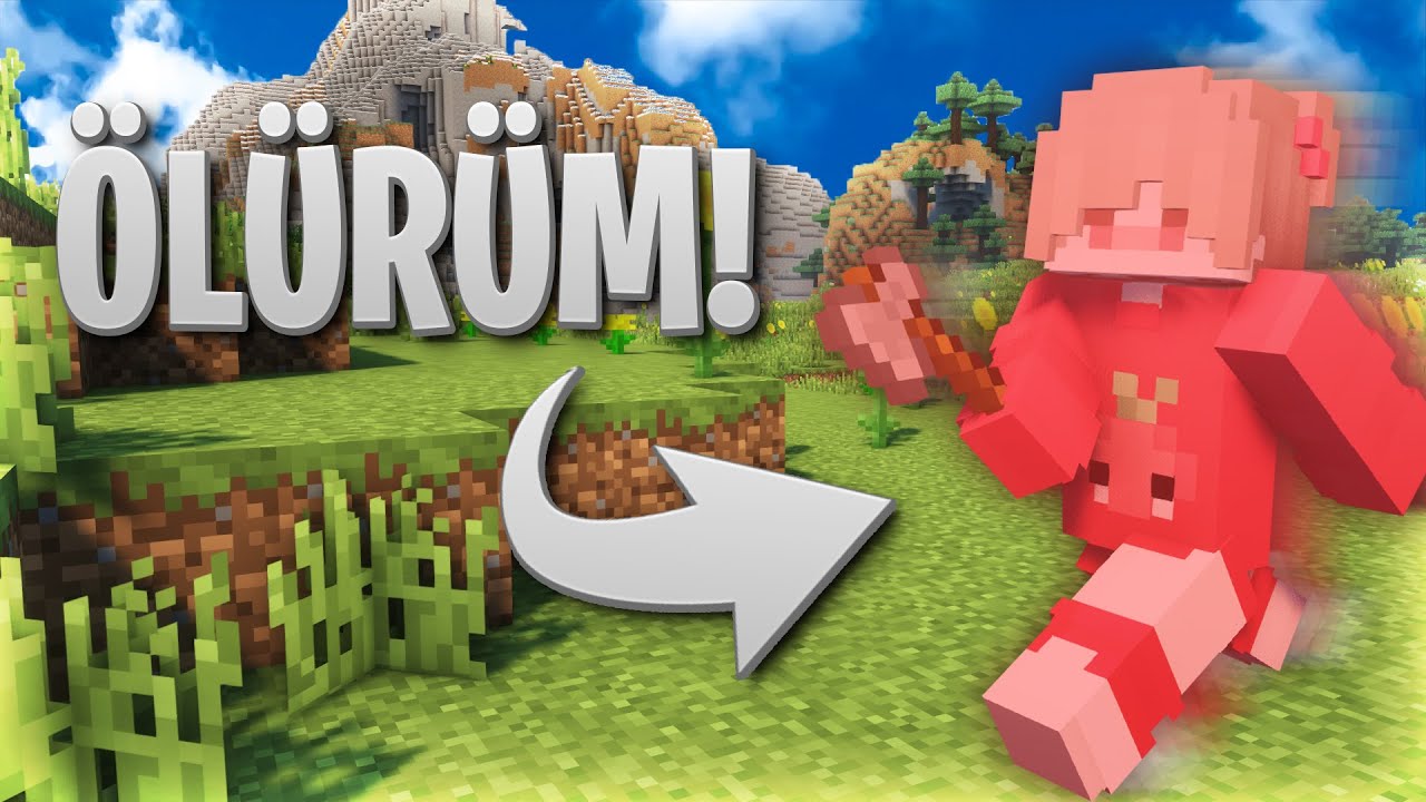 Minecraft ama ÇİMENE BASARSAM ÖLÜYORUM!