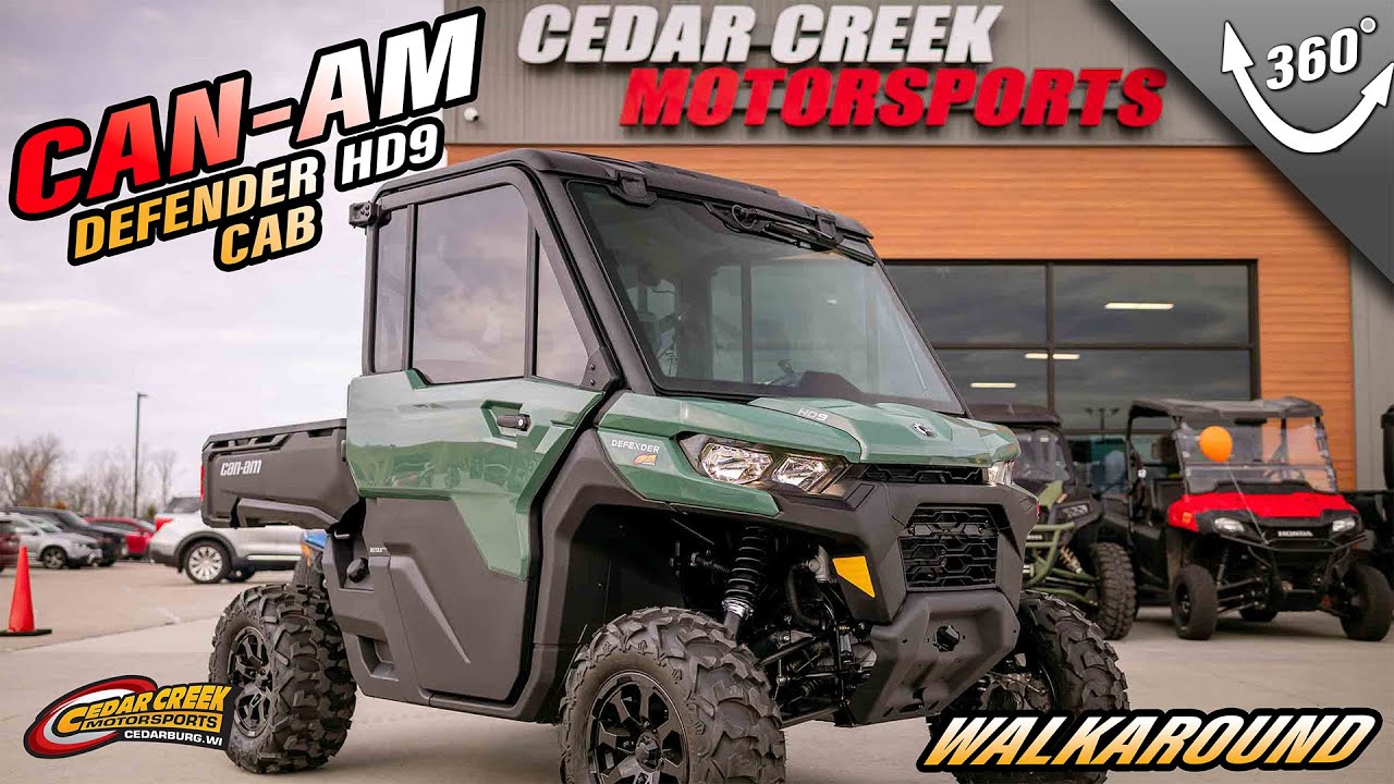 Walkaround | 2025 Can-Am® Defender DPS CAB HD9 Compass Green