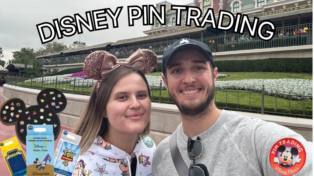DISNEY WORLD PIN TRADING! Our first pin trading trip engaged!!💍