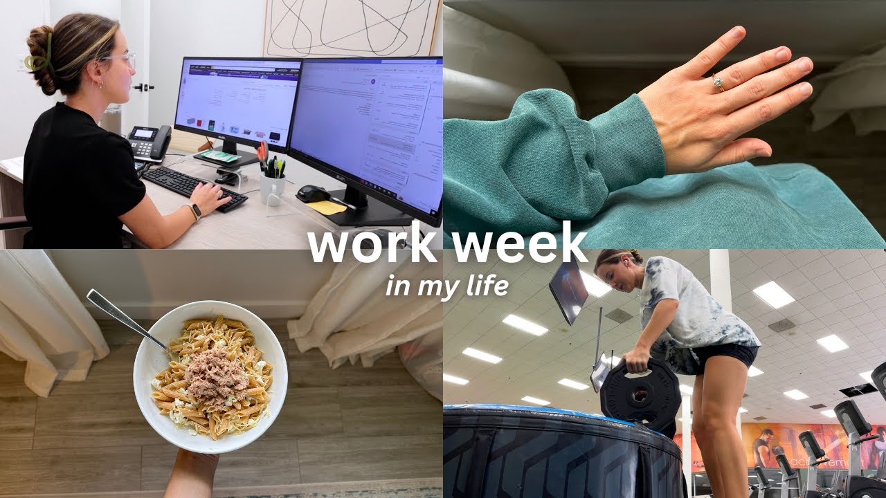 9-5 WORK WEEK | staying active, cleared to start treatment, new wedding band & more
