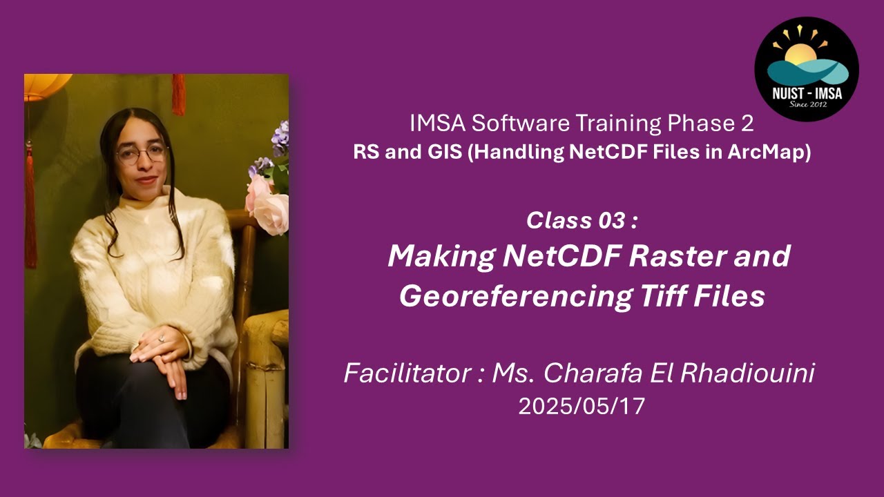 NetCDF in ArcMap Class 03: Making NetCDF Raster and Georeferencing Tiff Files