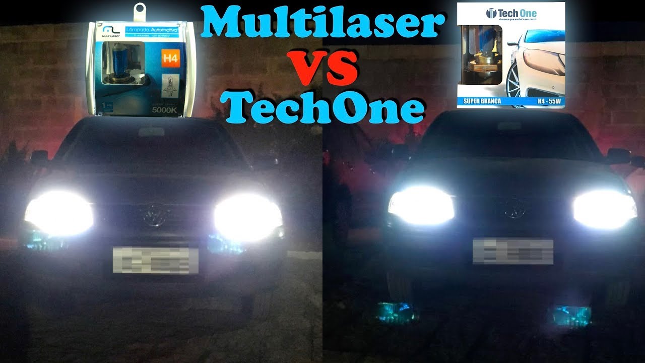 Multilaser 5000k vs TechOne 8500k - Lampada Super Branca - Qual a melhor?