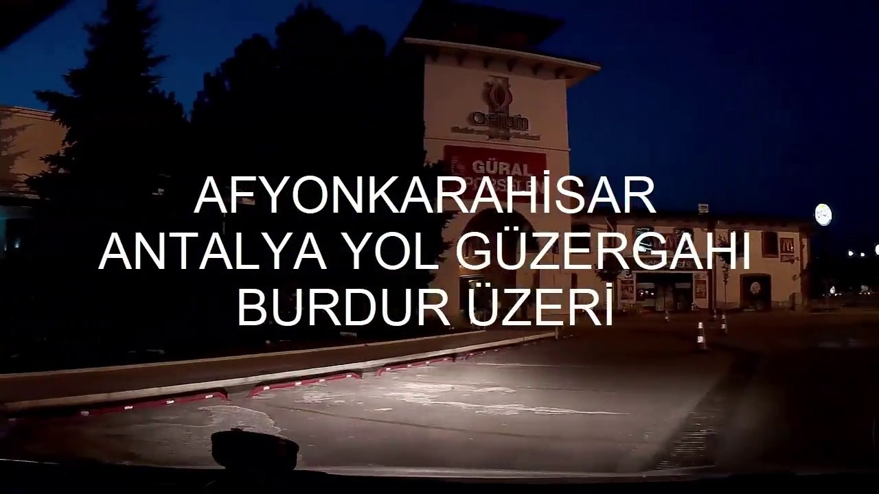 AFYON - ANTALYA YOLU KESİNTİSİZ TÜM YOL CANLI KAMERA GÖRÜNTÜSÜ HIZLANDIRILMIŞ.