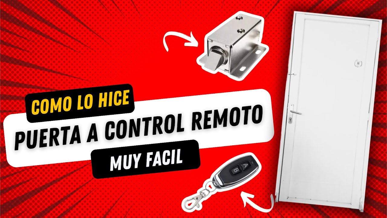 COMO ABRIR Y CERRAR PUERTAS A CONTROL REMOTO 📲🔐|| Como Lo Hice Inventor 🔌