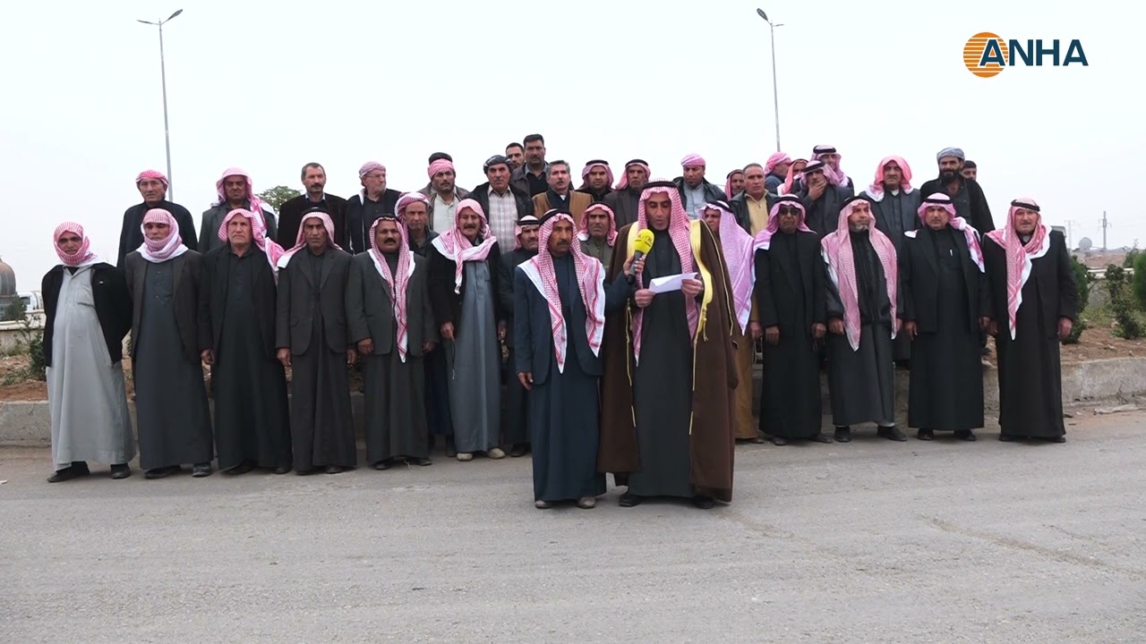​​​​​​​شيوخ ووجهاء عشائر ناحية صرين نحن خلف قسد