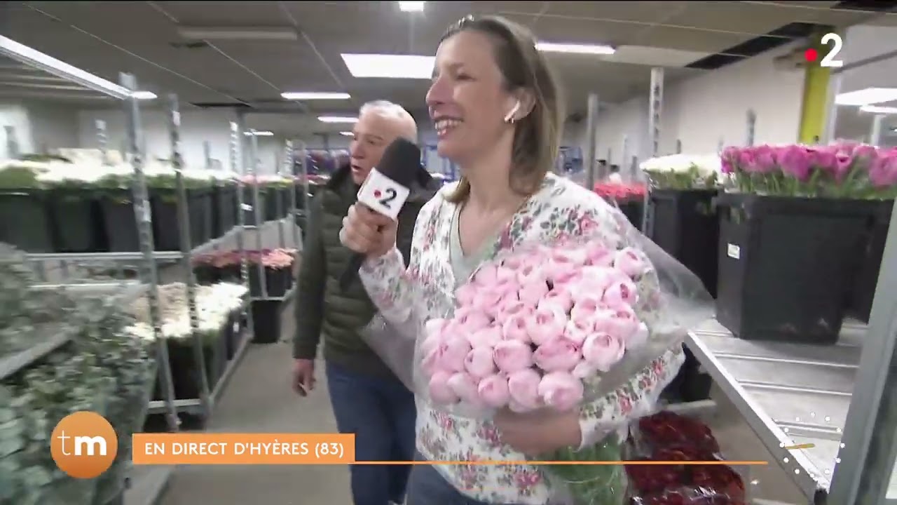 Hyères : le plus grand marché aux fleurs de France // Télématin - Fenêtre sur les régions - France 2