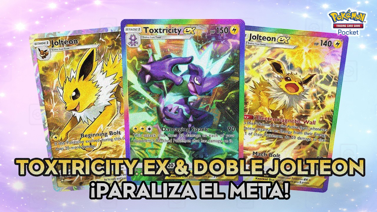 ¡Paraliza el META con Toxtricity y Jolteon! | Pokémon TCG Pocket