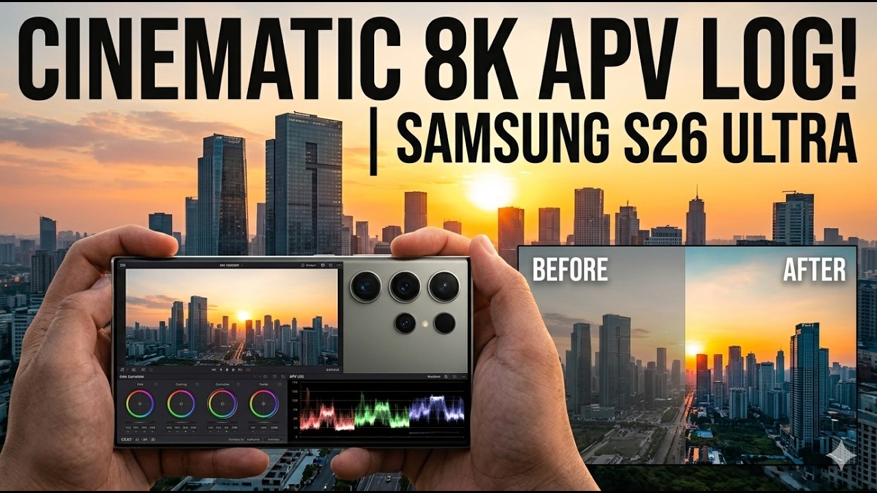 Samsung Galaxy S26 Ultra 60 Fps APV Log Cinematic Test (Graded With Genesis)