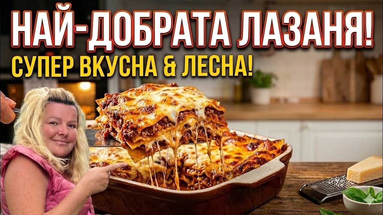 Домашна Лазаня: Рецепта за начинаещи (СТЪПКА ПО СТЪПКА)