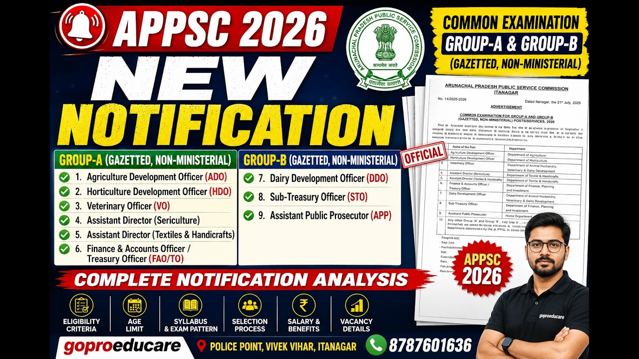 APPSC 2026 New Notification | Group A & B Gazetted Posts | ADO, HDO, FAO, TO, STO | Full Analysis