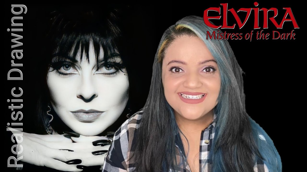 Elvira: The Mistress of Darkness Realistic Drawing