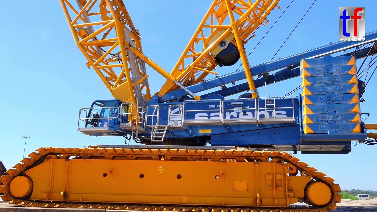 **1200 t Heavy Weight** TEREX DEMAG CC 6800 , Baustelle Albvorlandtunnel, Kirchheim/Teck, 2017.