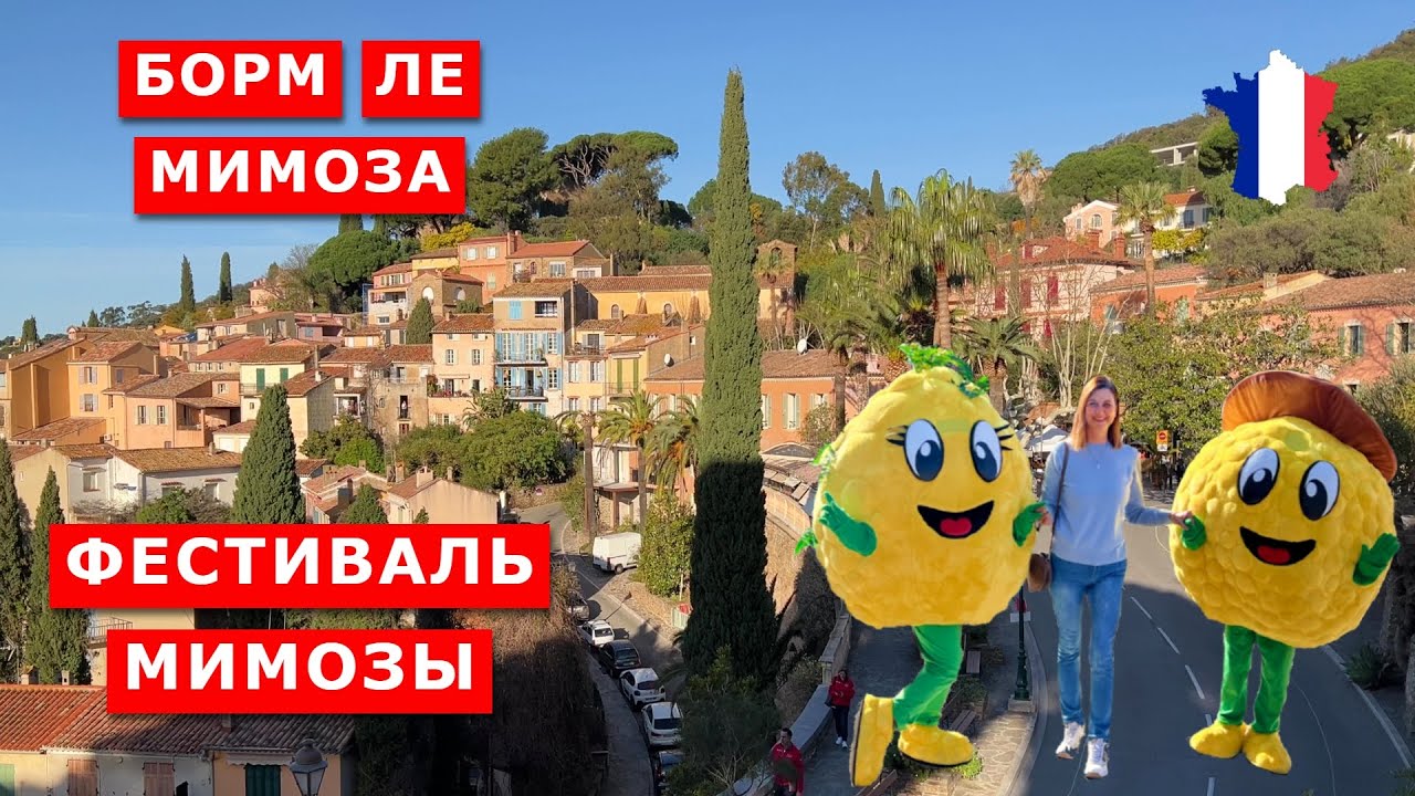 Цветочный парад Корсо Флери в Борм ле Мимоза, Франция. Corso fleuri de Bormes les Mimosas, France
