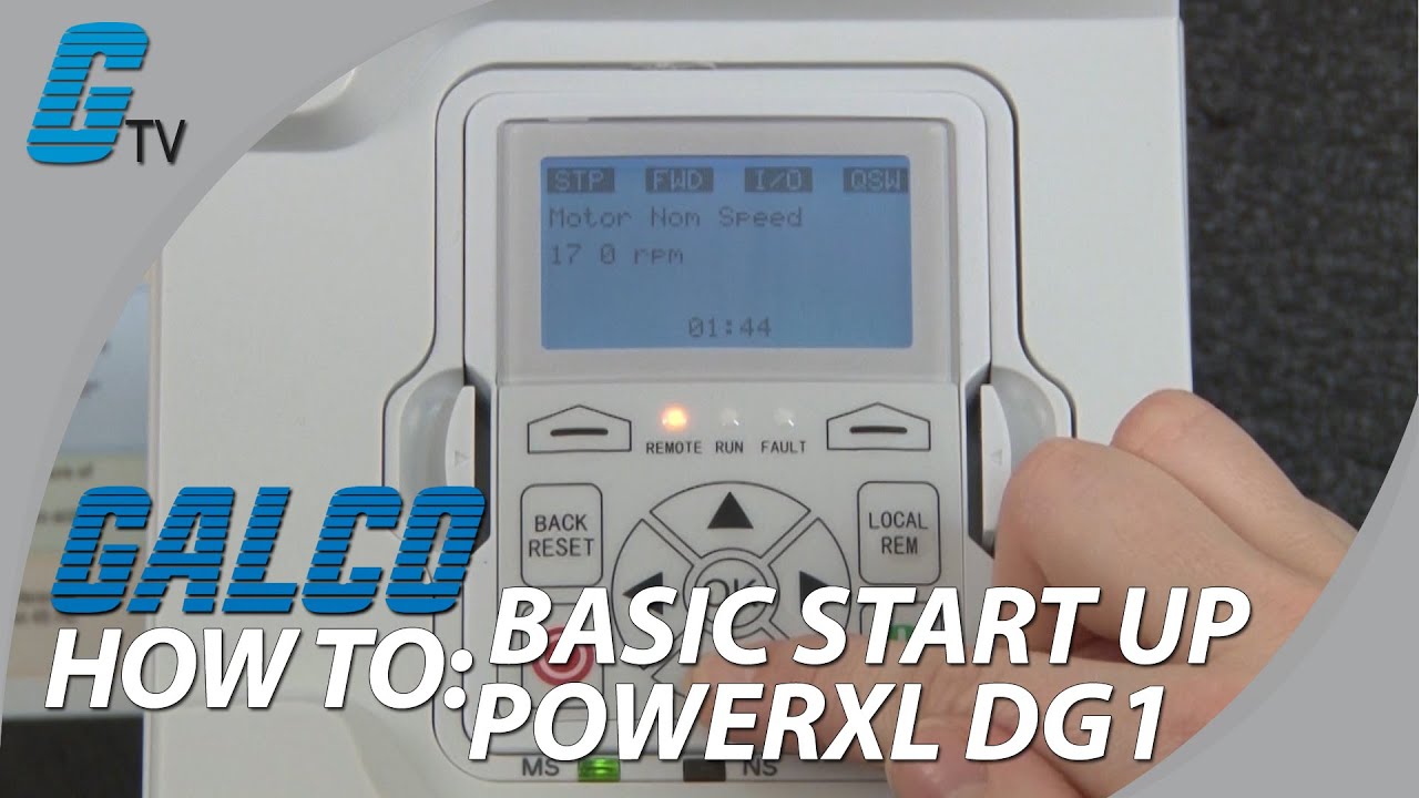Eaton Cutler-Hammer PowerXL DG1 AC Drive Start Up