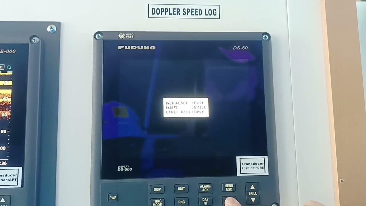 DOPPLER SPEED LOG PROCEDURE